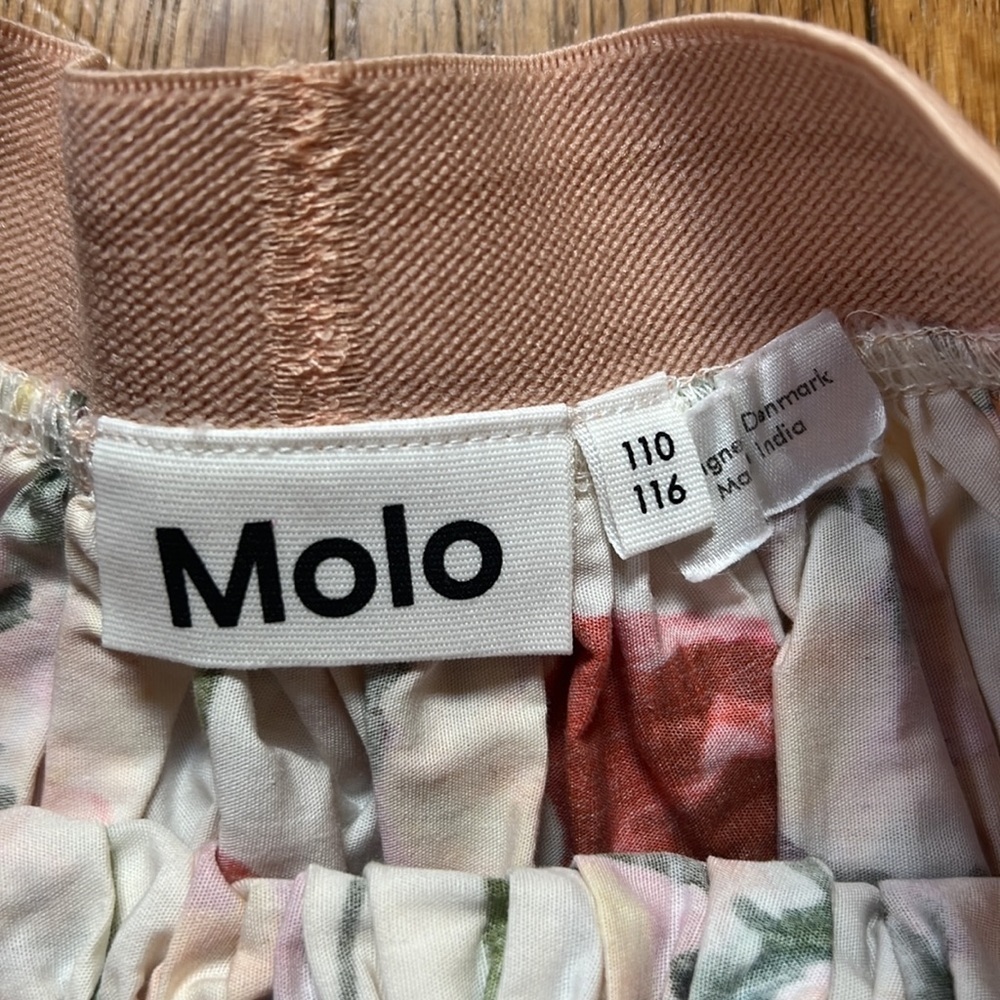 MOLO Kid’s White Floral Print Skirt Size 5-6 - Picture 2 of 5